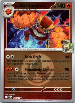 N's Darmanitan 033/217 ME: Ascended Heroes Pokemon Reverse Holo NM - Image 1