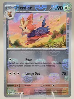Herdier (Master Ball Pattern) Common SV: White Flare 075/086 NM - Image 1