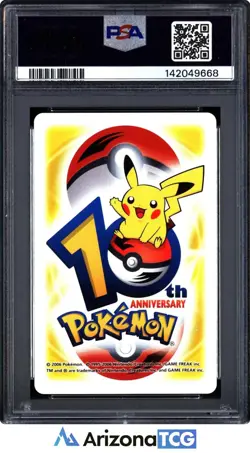 Pokemon 2006 Pikachu Ace Of Spades 10th Anniversary Playing Cards PSA 10 - Image 2