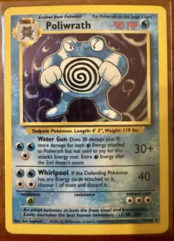 Poliwrath Holo 013/102 - Base Set Pokemon Card - Vintage WotC - Image 1
