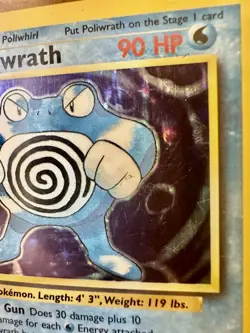 Poliwrath Holo 013/102 - Base Set Pokemon Card - Vintage WotC - Image 3