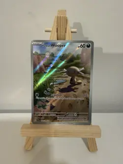 Pokemon Paldean Wooper 102/094 Me02: Phantasmal Flames Holo 60 HP - Image 1