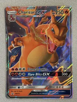 Charizard GX SM211 Sun & Moon Black Star Promo Pokemon TCG LP - Image 1