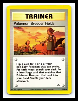 💥 Pokemon Breeder Fields # 62/64 Pokemon Neo Revelation w Dragonite - Image 1