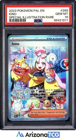 Pokemon 2023 Iono 269/193 SIR Paldea Evolved GEM MINT PSA 10 - Image 1