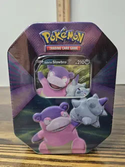 Pokemon V Force Galarian Slowbro V Foil TCG Tin 820650808401 - Image 1