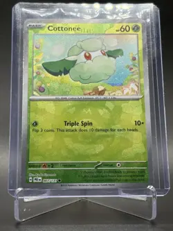 Cottonee (Master Ball Pattern) 007/131 Holo - Pokemon Prismatic Evolutions - NM - Image 1