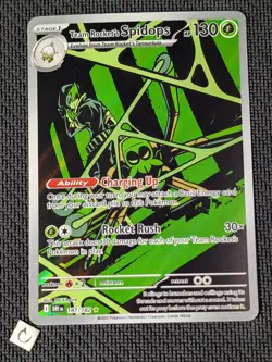 Team Rocket's Spidops 187/182 - Illustration Rare Pokemon TCG NM - Image 1