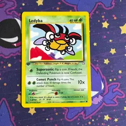 Pokemon Ledyba 63/111 Neo Genesis 1st Edition LP - Image 1