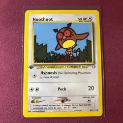 Hoothoot 60/111 Common 1st Edition Neo Genesis, Lightly Played - Image 1