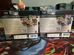 Pokemon TCG Sword & Shield Evolving Skies Elite Trainer Box Set of 2 ETBs Sealed - Image 3