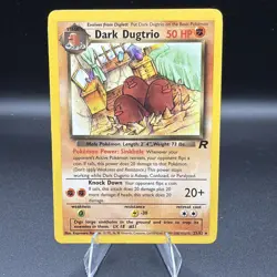 Pokemon TCG Dark Dugtrio Non Holo Rare Team Rocket 23/82 - MP - Image 2