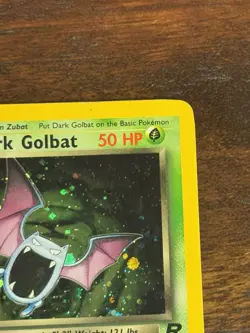 Dark Golbat 7/82 Team Rocket Unlimited Holo Rare Pokemon TCG - Image 3