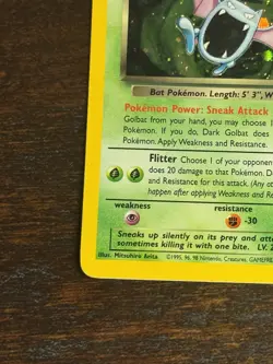 Dark Golbat 7/82 Team Rocket Unlimited Holo Rare Pokemon TCG - Image 5