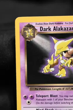 Dark Alakazam 18/82 MP Team Rocket Unlimited Regular Rare Pokemon TCG - Image 2