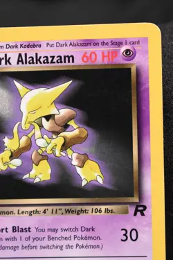 Dark Alakazam 18/82 MP Team Rocket Unlimited Regular Rare Pokemon TCG - Image 3