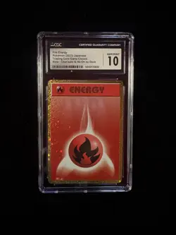 CGC 10 Fire Energy Pokemon TCG Classic 2023 Japanese Holo - Image 1