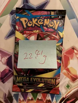 (HEAVY) 22.41g Pokemon TCG Mega Evolution Booster Pack (SEALED)✅ - Image 2