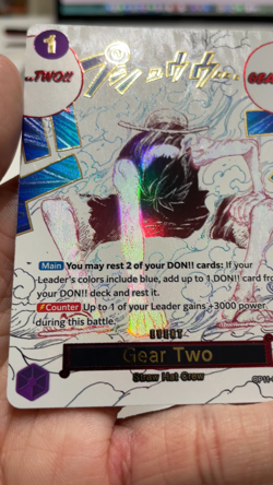 One Piece Luffy Gear Two (Alternate Art) OP11-080 English Event (101603) - Image 2