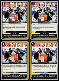 One Piece Hurry Up and Make Me the Pirate King! OP14-097 Event English x4 - Image 1