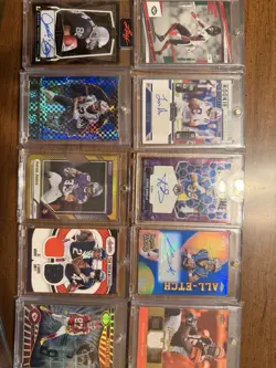 Panini/Leaf/Topps ONE TOUCH RC/Numbered/Autograph Lot of NFL cards - Image 1