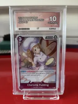 One Piece TCG Charlotte Pudding - OP08-067 ACE Graded 10 - Image 1