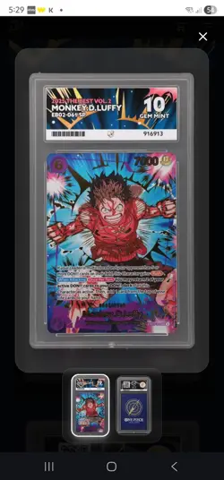 One Piece Monkey.D.Luffy EB02-061 the Best Vol.2 Card ACE 10 - LOW POP! - Image 1