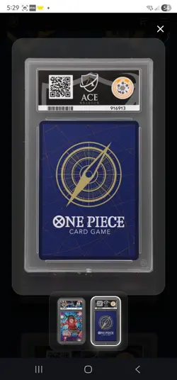 One Piece Monkey.D.Luffy EB02-061 the Best Vol.2 Card ACE 10 - LOW POP! - Image 2