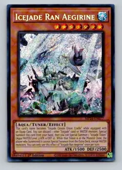 2024 Yugioh Icejade Ran Aegirine MP24-EN077 1st Edition Prismatic Secret - Image 1