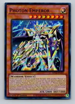 2024 Yugioh Photon Emperor MP24-EN165 1st Edition Ultra Rare - Image 1