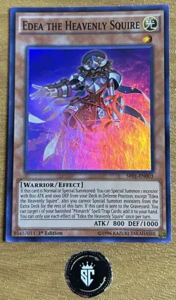 Edea the Heavenly Squire - SR01-EN003 - Super Rare - 1st Edition - Yugioh - VLP - Image 1