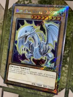 YuGiOh BLUE-EYES WHITE DRAGON Platinum Secret Rare RA04-EN108 - Image 1