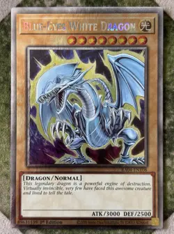 YuGiOh BLUE-EYES WHITE DRAGON Platinum Secret Rare RA04-EN108 - Image 2
