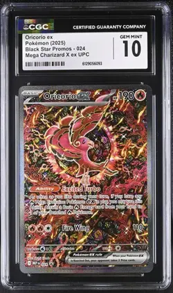Oricorio EX *CGC 10* Full Art *Phantasmal Flames UPC Promo *#24* Pokemon - Image 1