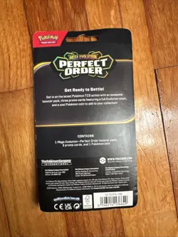 Pokemon Mega Evolution Perfect Order Blister Pack, Scorbunny, Raboot, Cinderace - Image 2