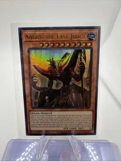 Yugioh Anubis The Last Judge MZTM-EN003 Collector Rare 1st Ed NM - Image 1