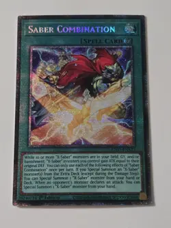 Saber Combination 1st Edition Starlight Rare L26D-ENX25 Yu-Gi-Oh! - Image 1