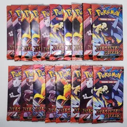 Pokemon Destined Rivals Booster Pack Lot x18 Sealed Scarlet Violet SV10 Lot #1 - Image 1