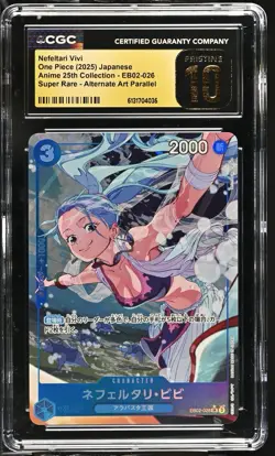 Nefeltari Vivi EB02-026 Jp One Piece Anime 25th CGC 10 PRISTINE WAIFU - Image 1