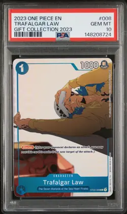 2023 ONE PIECE GIFT COLL 2023 #008 TRAFALGAR LAW PSA 10 - Image 1