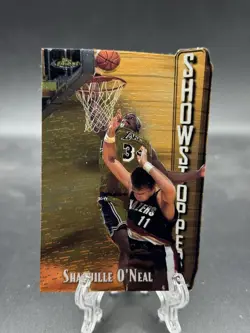 1997-98 Topps Finest #309 Shaquille O'Neal Rare Showstoppers Die-Cut Lakers R120 - Image 1