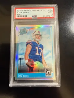 2018 Panini Donruss Optic Holo Josh Allen 154 PSA 9 - Image 1