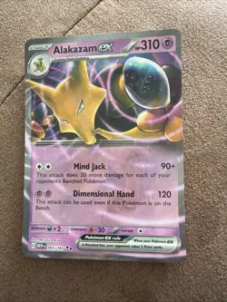 Pokemon Alakazam EX TCG Scarlet & Violet Card 065/165 151 Series - Image 1