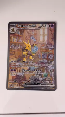 Pokemon Alakazam EX TCG Card 201/165 Scarlet & Violet 151 Lightly Played - Image 1