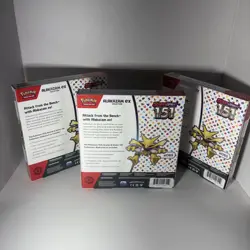 Pokemon TCG Scarlet & Violet 151 Alakazam ex Collection Booster Box New 3 Boxes - Image 3