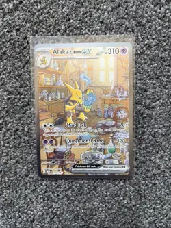 Pokemon Alakazam EX TCG 201/165 Sir Scarlet Violet 151 Card Near Mint Condition - Image 1