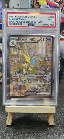 Alakazam EX 201/165 PSA 9 English S&V 151 Pokemon TCG Card - Image 1