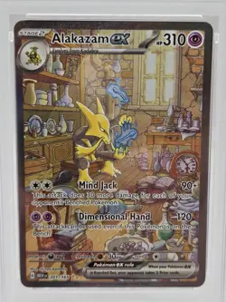 Pokemon Alakazam TCG EX 201/165 Scarlet & Violet 151 Card - Image 2