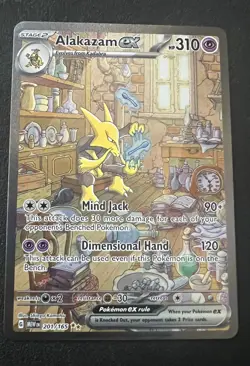 Pokemon Alakazam TCG EX 201/165 Scarlet & Violet 151 English - Image 3