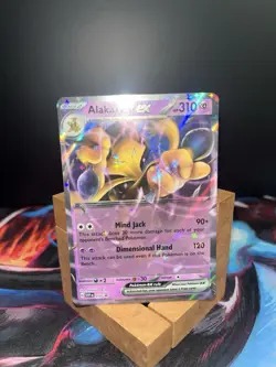 Pokemon TCG 151 Alakazam ex SVP 050 Black Star Promo Ultra Rare Holo Card - Image 1